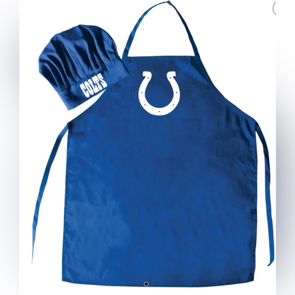 NWT NFL Indianapolis Colts Team Apron & Chef Hat